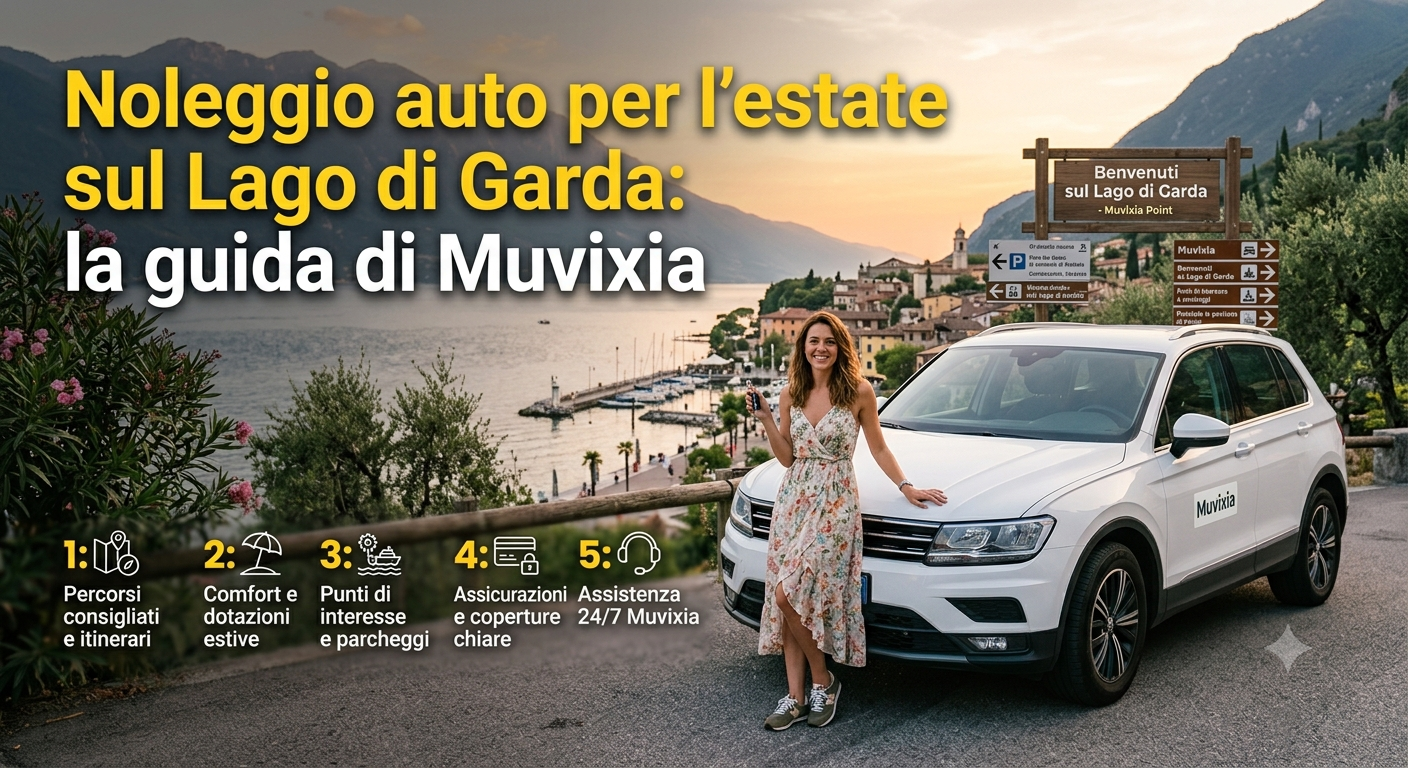 Noleggio auto per l'estate sul Lago di Garda